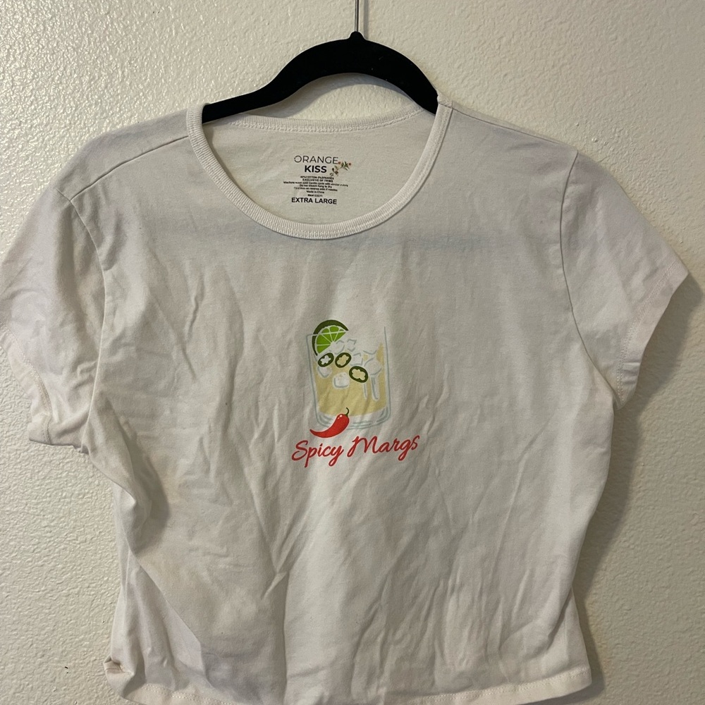 Fifth Sun White Tee with Spicy Margs Graphic